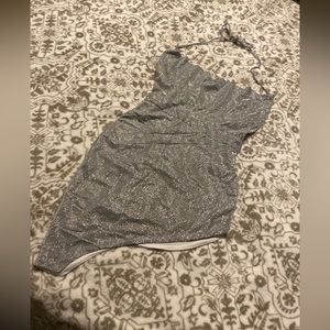 Fashion Nova Silver Mini Dress Size S New With No Tag